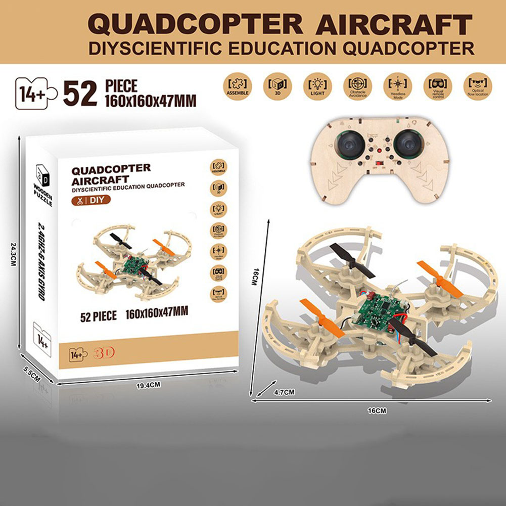 RC Ahşap Drone Model Kiti 3 Hı - Drone Kit Octocopter incelemesi ve fiyatı